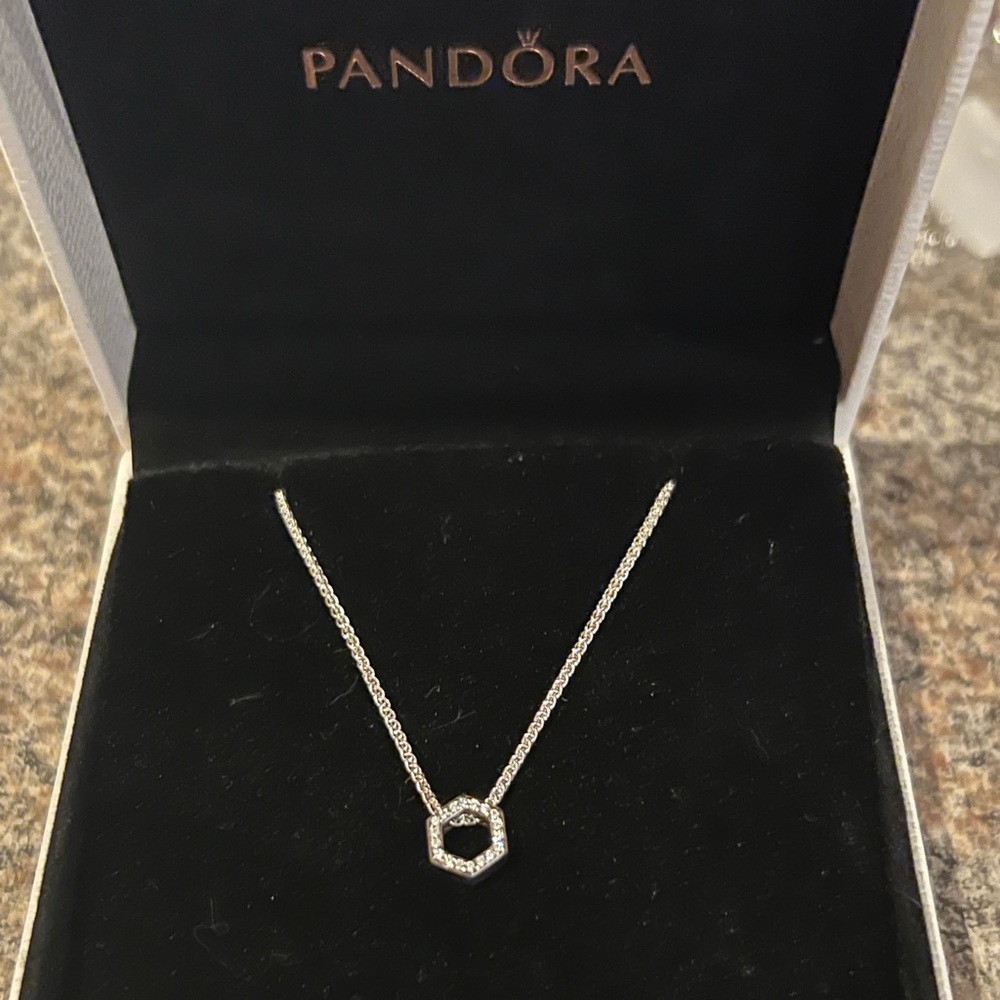 Pandora honeycomb necklace